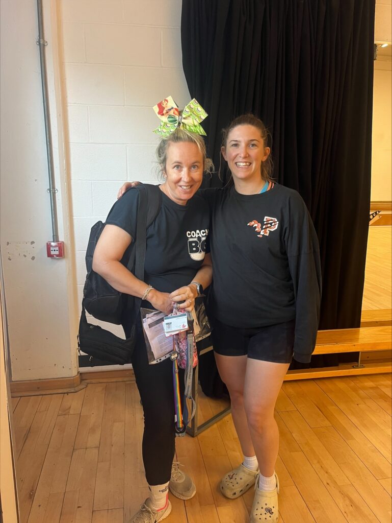 Bristol Brunel cheer squad takes part in session with Pegasus cheerleading